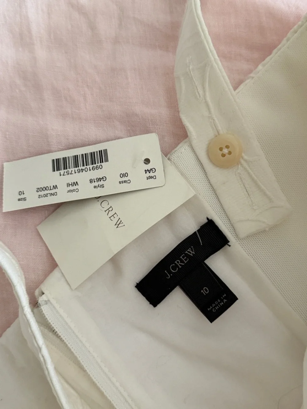 J Crew floral embroidered shift dress removable straps - Picture 3 of 8